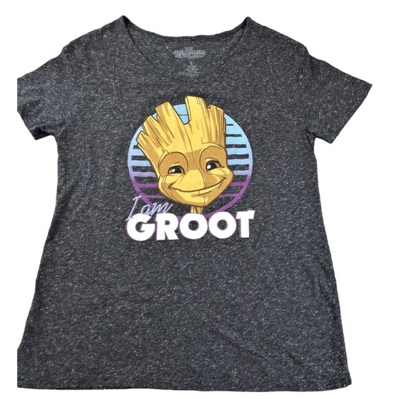 Marvel Womens Printed Shirt Groot Guardians of the Galaxy size Small JH1097 - Picture 1 of 3
